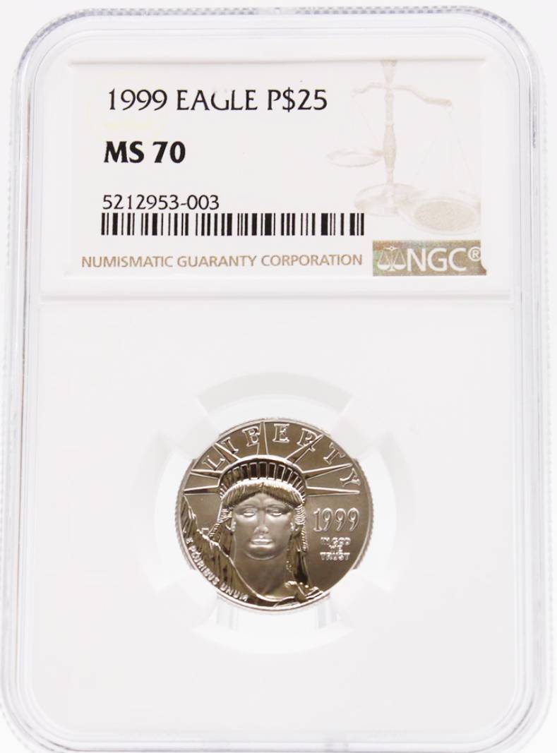 1999 NGC MS70 $25 Platinum American Eagle 1999 NGC MS70 $25 Platinum American Eagle